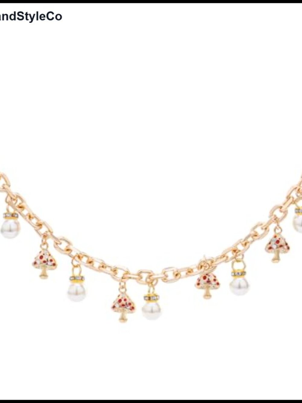 10in Pearl Bag Charm Pendant Decorative Extension Chain Lobster Clasp
